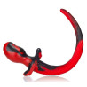 Oxballs Plug Queue de chien Mastiff 12 x 7 cm Rouge